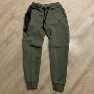 Nike Sweatpants Tech Fleece Joggers Men's Small S Olive Green Pants FB8002-222